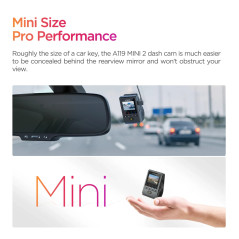 VIOFO Видеорегистратор Dash Cam A119 MINI 2 - GPS Module, 2K HDR, 60 FPS, Sony STARVIS 2