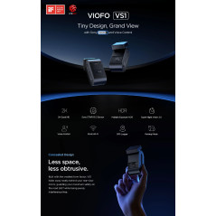 VIOFO Видеорегистратор Dash Cam VS1 - 2K, Sony STARVIS 2, 32GB SD Card Included, GPS, Bluetooth