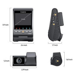 VIOFO Видеорегистратор Dash Cam A329S 2 Channel - 4K, HDR, Dual Sony STARVIS 2, GPS, Bluetooth, Wi-Fi 6