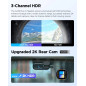 VIOFO Видеорегистратор Dash Cam A229 Plus 3 Channel - 2K, HDR, Sony STARVIS 2, GPS