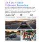 VIOFO Видеорегистратор Dash Cam A229 Pro 3 Channel - 4K, HDR, Dual Sony STARVIS 2, GPS, Bluetooth