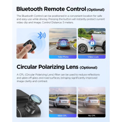 VIOFO Видеорегистратор Dash Cam A229 Plus 2 Channel - 2K, HDR, Sony STARVIS 2, GPS