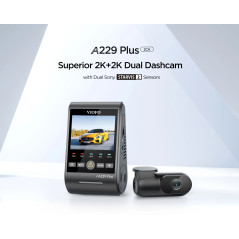 VIOFO Видеорегистратор Dash Cam A229 Plus 2 Channel - 2K, HDR, Sony STARVIS 2, GPS