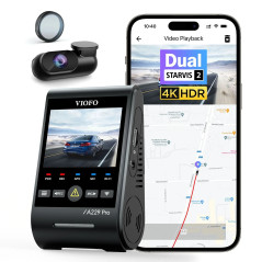 VIOFO Видеорегистратор Dash Cam A139 PRO 2 Channel - 4K UHD, Sony STARVIS 2, GPS