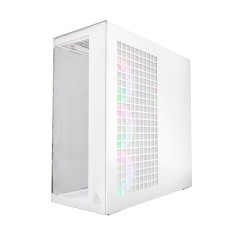 Arctic кутия Case E-ATX - Xtender VG (White) - PCIe Gen 4 riser included, 5 A-RGB Fans included