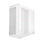 Arctic кутия Case E-ATX - Xtender VG (White) - PCIe Gen 4 riser included, 5 A-RGB Fans included