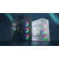 Arctic кутия Case E-ATX - Xtender VG (White) - PCIe Gen 4 riser included, 5 A-RGB Fans included