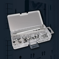 Arctic кутия Case E-ATX - Xtender VG (White) - PCIe Gen 4 riser included, 5 A-RGB Fans included