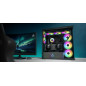 Arctic кутия Case E-ATX - Xtender VG (Mirror Black) - PCIe Gen 4 riser included, 5 A-RGB Fans included