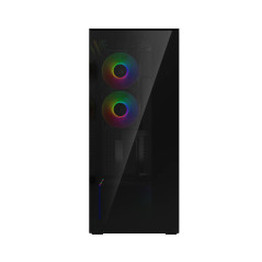 Arctic кутия Case E-ATX - Xtender VG (Black) - PCIe Gen 4 riser included, 5 A-RGB Fans included