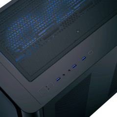 AeroCool кутия Case ATX - P500C-G-BK-v1 - 4 x 120 mm Infinity Mirror A-RGB