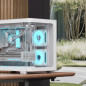 AeroCool кутия Case mATX - P300C-G-WT-v1 - 3 x 120 mm Infinity Mirror A-RGB