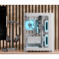 AeroCool кутия Case mATX - P300C-G-WT-v1 - 3 x 120 mm Infinity Mirror A-RGB