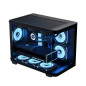 AeroCool кутия Case mATX - P300C-G-BK-v1 - 3 x 120 mm Infinity Mirror A-RGB