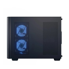 AeroCool кутия Case mATX - P300C-G-BK-v1 - 3 x 120 mm Infinity Mirror A-RGB
