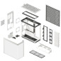 HAVN кутия Case E-ATX - HS 420 VGPU Edition White - PCIe Gen 5 riser included
