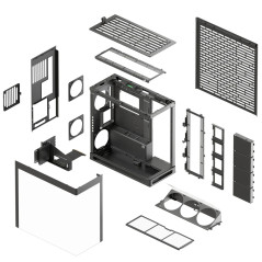 HAVN кутия Case E-ATX - HS 420 VGPU Edition Black - PCIe Gen 5 riser included