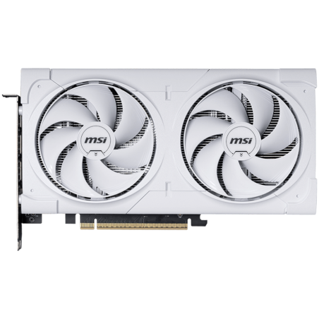 MSI Video Card NVIDIA GeForce RTX 5060 Ti 8G VENTUS 2X OC WHITE PLUS, 8GB GDDR7, 128-bit, 2617 MHz Boost, 4608 CUDA Cores, PCIe 