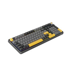 Marvo безжична механична геймърска клавиатура Wireless Gaming Mechanical keyboard Titan 98 - KG986W Black - Banana Crystal [Line