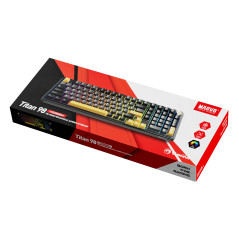 Marvo безжична механична геймърска клавиатура Wireless Gaming Mechanical keyboard Titan 98 - KG986W Black - Banana Crystal [Line