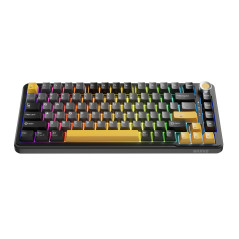 Marvo безжична механична геймърска клавиатура Wireless Gaming Mechanical keyboard Titan 75 - KG985W Black - Banana Crystal [Line