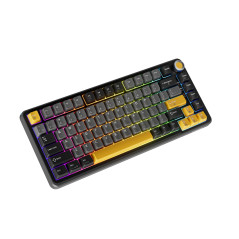 Marvo безжична механична геймърска клавиатура Wireless Gaming Mechanical keyboard Titan 75 - KG985W Black - Banana Crystal [Line