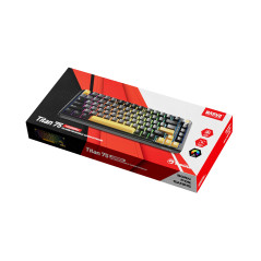 Marvo безжична механична геймърска клавиатура Wireless Gaming Mechanical keyboard Titan 75 - KG985W Black - Banana Crystal [Line