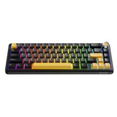 Marvo безжична механична геймърска клавиатура Wireless Gaming Mechanical keyboard Titan 65 - KG984W Black - Banana Crystal [Line