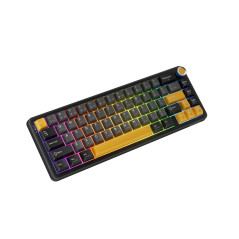 Marvo безжична механична геймърска клавиатура Wireless Gaming Mechanical keyboard Titan 65 - KG984W Black - Banana Crystal [Line