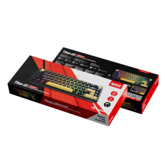 Marvo безжична механична геймърска клавиатура Wireless Gaming Mechanical keyboard Titan 65 - KG984W Black - Banana Crystal [Line