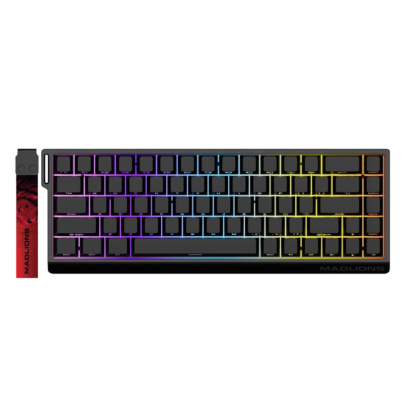 Madlions професионална геймърска механична клавиатура Professional Gaming Mechanical Keyboard MAD 68 PRO - Black, 8K, Sealed Sil Madlions професионална геймърска механична клавиатура Professional Gaming Mechanical Keyboard MAD 68 PRO - Black, 8K, Sealed Sil