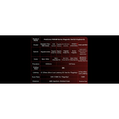 Madlions професионална геймърска механична клавиатура Professional Gaming Mechanical Keyboard MAD 68 PRO - Black, 8K, Sealed Sil