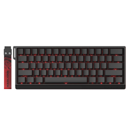 Madlions професионална геймърска механична клавиатура Professional Gaming Mechanical Keyboard MAD 60 PRO - Black, 8K, Sealed Sil