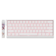 Madlions професионална геймърска механична клавиатура Professional Gaming Mechanical Keyboard MAD 60 PRO - White, 8K, Gateron Ja