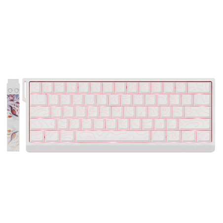 Madlions професионална геймърска механична клавиатура Professional Gaming Mechanical Keyboard MAD 60 PRO - White, 8K, Gateron Ja