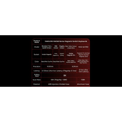 Madlions професионална геймърска механична клавиатура Professional Gaming Mechanical Keyboard MAD 60 PRO - Black, 8K, Gateron Ja