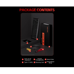 Madlions професионална геймърска механична клавиатура Professional Gaming Mechanical Keyboard MAD 60 PRO - Black, 8K, Gateron Ja