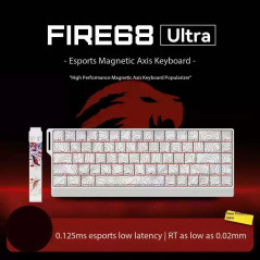 Madlions професионална геймърска механична клавиатура Professional Gaming Mechanical Keyboard FIRE 68 ULTRA - 8K, Gateron Magnet