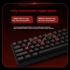 Madlions професионална геймърска механична клавиатура Professional Gaming Mechanical Keyboard FIRE 68 ULTRA - 8K, Gateron Magnet