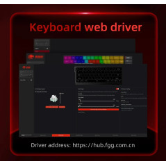 Madlions професионална геймърска механична клавиатура Professional Gaming Mechanical Keyboard FIRE 68 ULTRA - 8K, Gateron Magnet