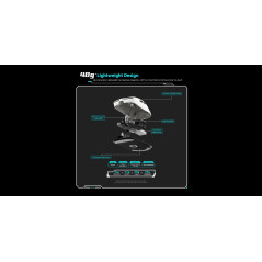 VXE професионална геймърска мишка Wireless Gaming Mouse Dragonfly R1 1K - Huano Ice Berry Pink Dot Switches, Black