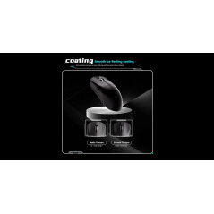VXE професионална геймърска мишка Wireless Gaming Mouse Dragonfly R1 1K - Huano Ice Berry Pink Dot Switches, Black