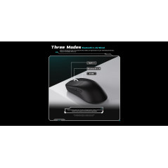 VXE професионална геймърска мишка Wireless Gaming Mouse Dragonfly R1 1K - Huano Ice Berry Pink Dot Switches, Black