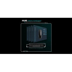VXE професионална геймърска мишка Wireless Gaming Mouse Dragonfly R1 1K - Huano Ice Berry Pink Dot Switches, Black
