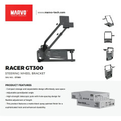 Marvo сгъваема стойка за волан и педали Foldable Racing Simulator Stand - MARVO-GT300
