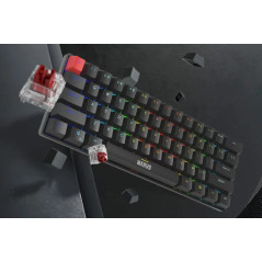 Marvo механична геймърска клавиатура Gaming Mechanical keyboard Saber 61 KG933G White - 61 keys, Red Switches [Linear]