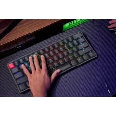 Marvo механична геймърска клавиатура Gaming Mechanical keyboard Saber 61 KG933G - 61 keys, Red Switches [Linear]