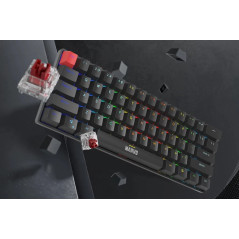 Marvo механична геймърска клавиатура Gaming Mechanical keyboard Saber 61 KG933G - 61 keys, Red Switches [Linear]