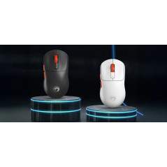 Marvo безжична геймърска мишка Wireless Gaming Mouse Niro 60W G964W White - Bluetooth, 2.4G, 12000dpi