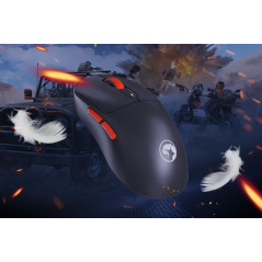 Marvo безжична геймърска мишка Wireless Gaming Mouse Niro 60W G964W White - Bluetooth, 2.4G, 12000dpi
